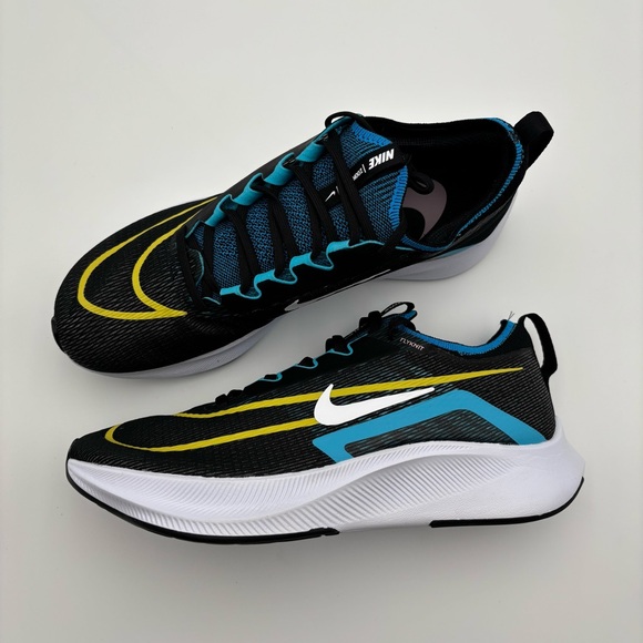 Men’s Nike Zoom Fly 4 Black Chlorine Blue Shoes